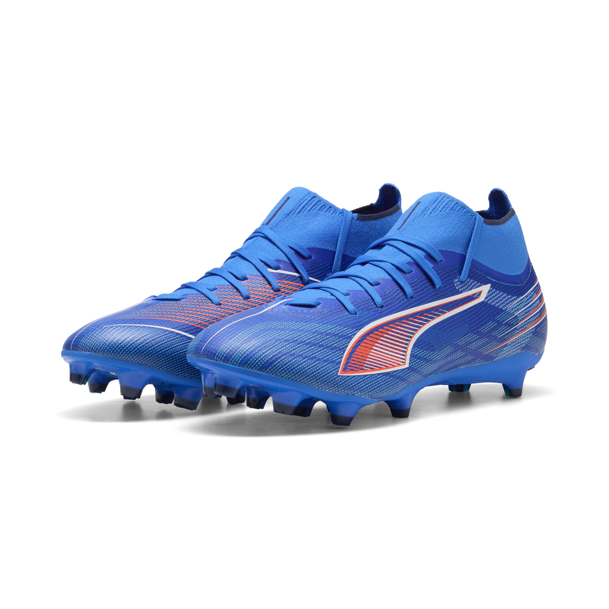 PUMA ULTRA 6 MATCH+ FG/AG uniseks voetbalschoenen, Blauw/Zwart/Wit, Maat 47 thumbnail 6