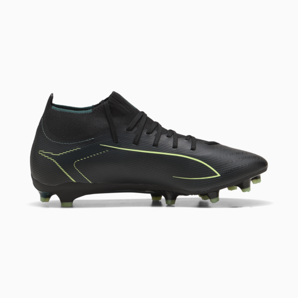 ULTRA 6 MATCH+ FG/AG Football Boots Unisex, PUMA Black-Fizzy Light-Green Terrain, large-ZAF
