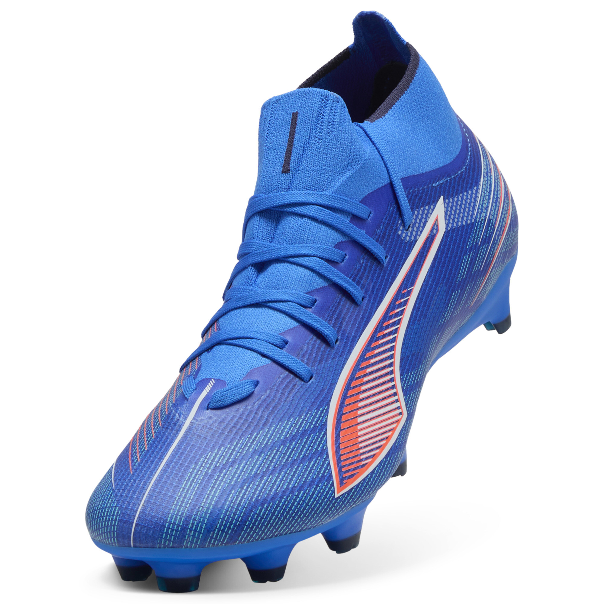 PUMA ULTRA 6 MATCH+ FG/AG voetbalschoenen voor Dames, Blauw/Rood/Wit, Maat 40 thumbnail 2