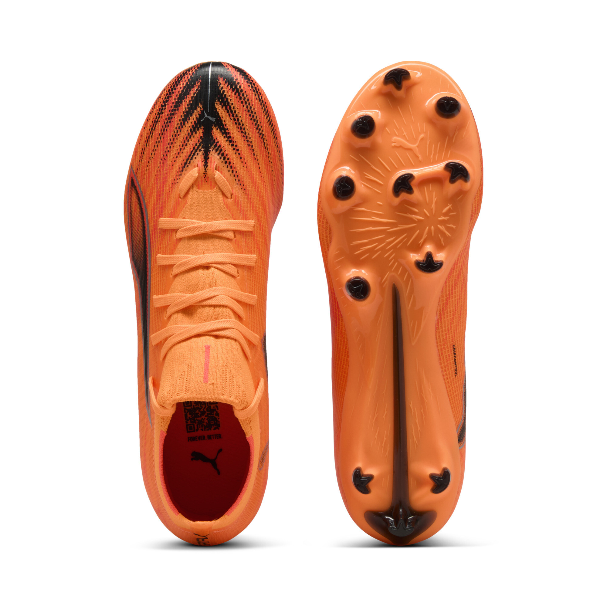 PUMA ULTRA 6 MATCH+ FG/AG voetbalschoenen voor Dames, Zwart/Rood, Maat 40,5 thumbnail 4