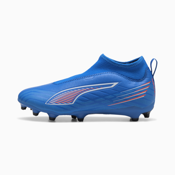 Tacos de fútbol ULTRA 6 MATCH+ FG/AG Laceless para adolescentes, Ultra Blue-PUMA White-Glowing Red, large-MEX