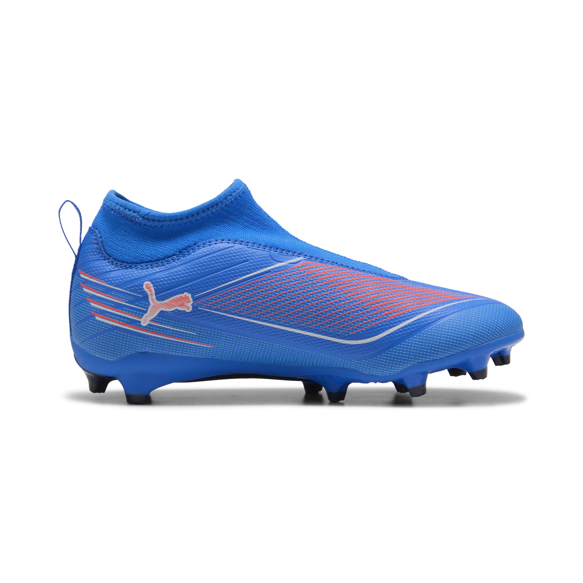 PUMA FUTURE 6 MATCH+ FG/AG voetbalschoenen zonder veters, Blauw/Rood/Wit, Maat 28 thumbnail 3