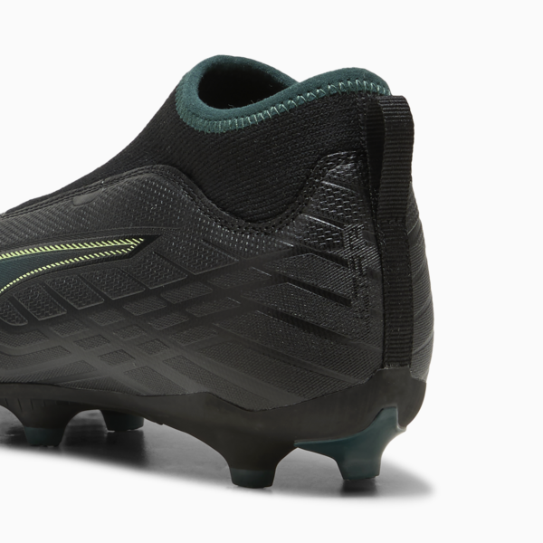 ULTRA 6 MATCH+ FG/AG Laceless Football Boots Youth, PUMA Black-Fizzy Light-Green Terrain, large-MEX