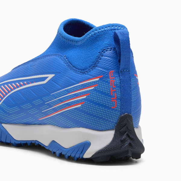 Tacos de fútbol ULTRA 6 MATCH+ TT Laceless para adolescentes, Ultra Blue-PUMA White-Glowing Red, large-MEX