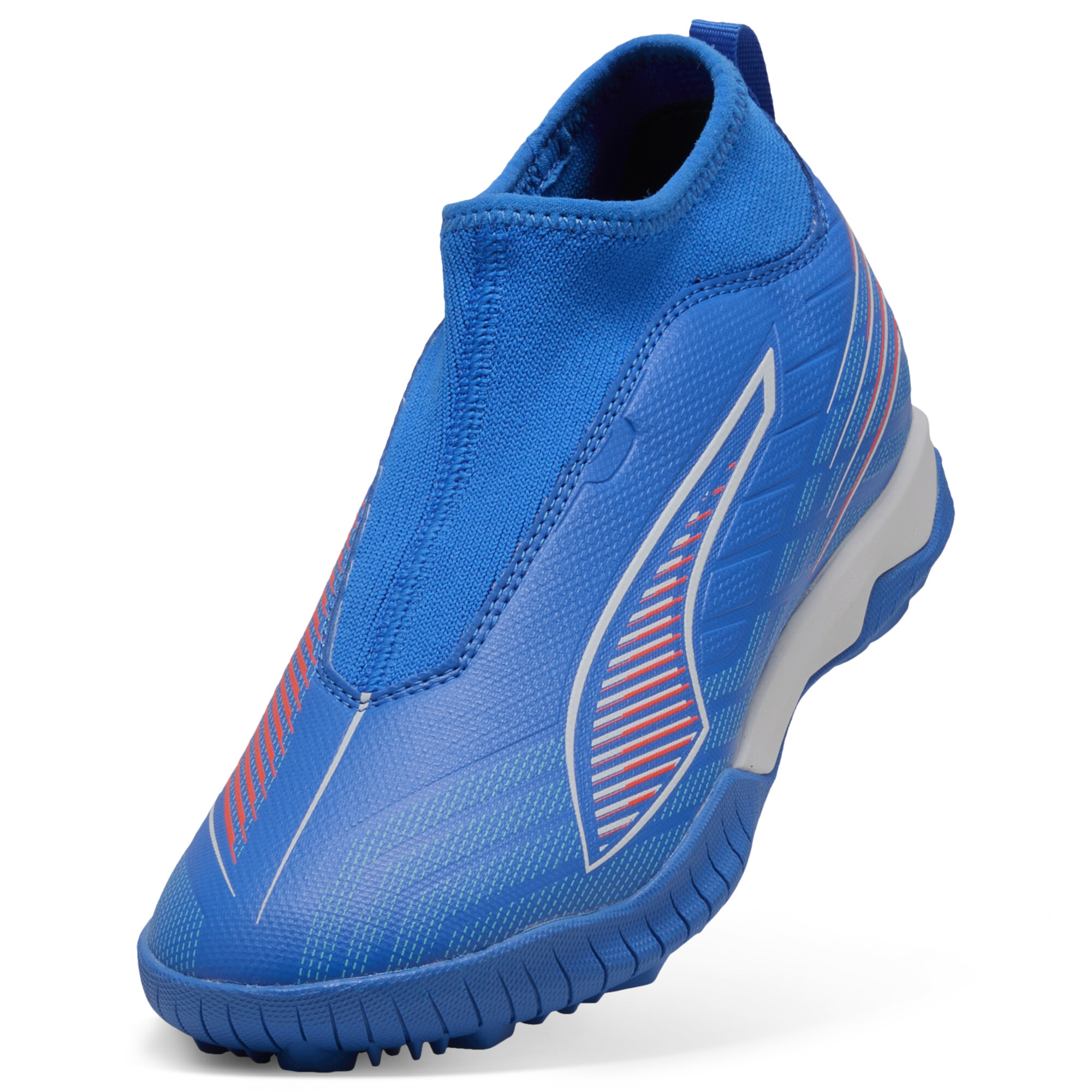 PUMA ULTRA 6 MATCH+ TT voetbalschoenen zonder veters, Blauw/Rood/Wit, Maat 34 thumbnail 2