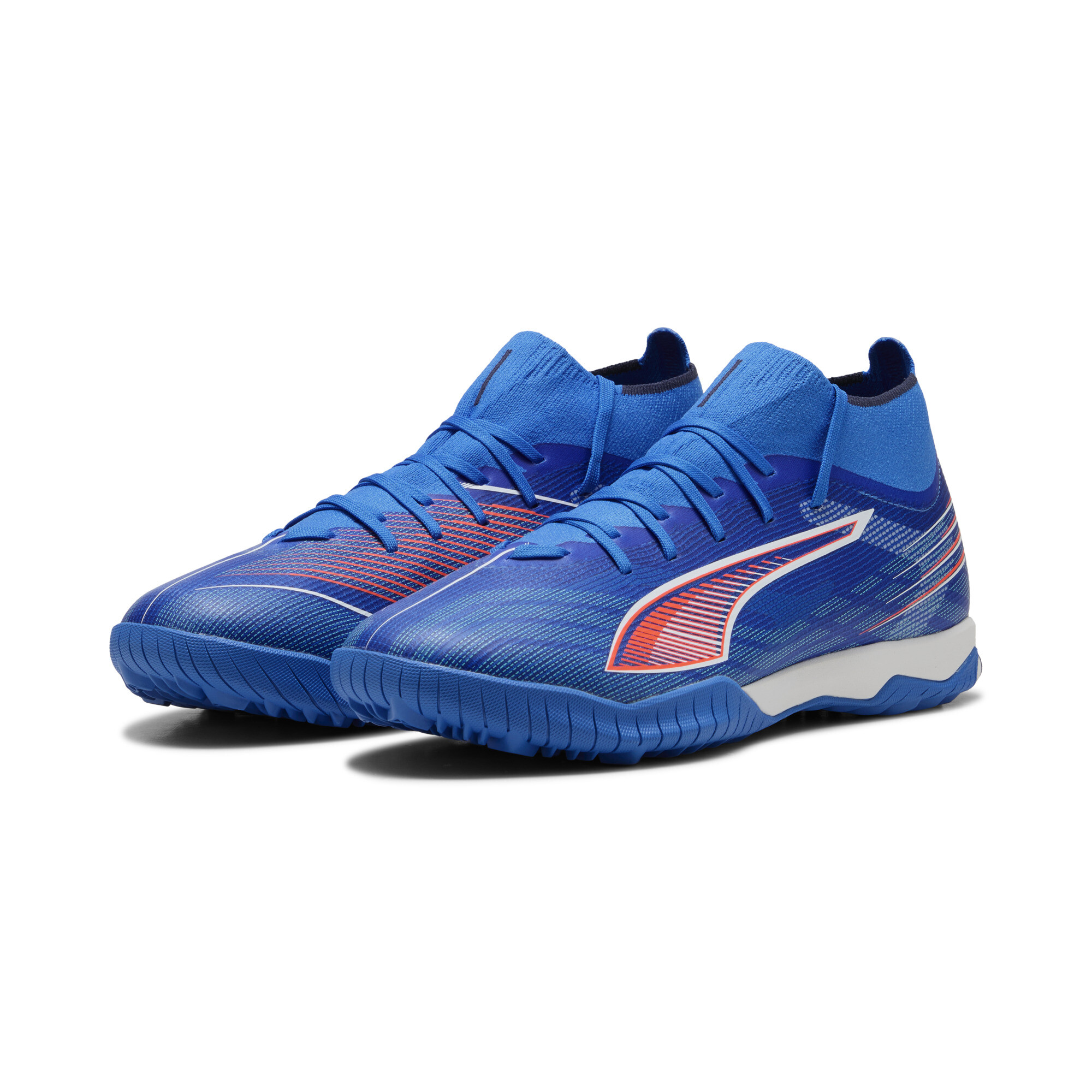 PUMA ULTRA 6 MATCH+ TT uniseks voetbalschoenen, Blauw/Rood/Wit, Maat 42 thumbnail 6