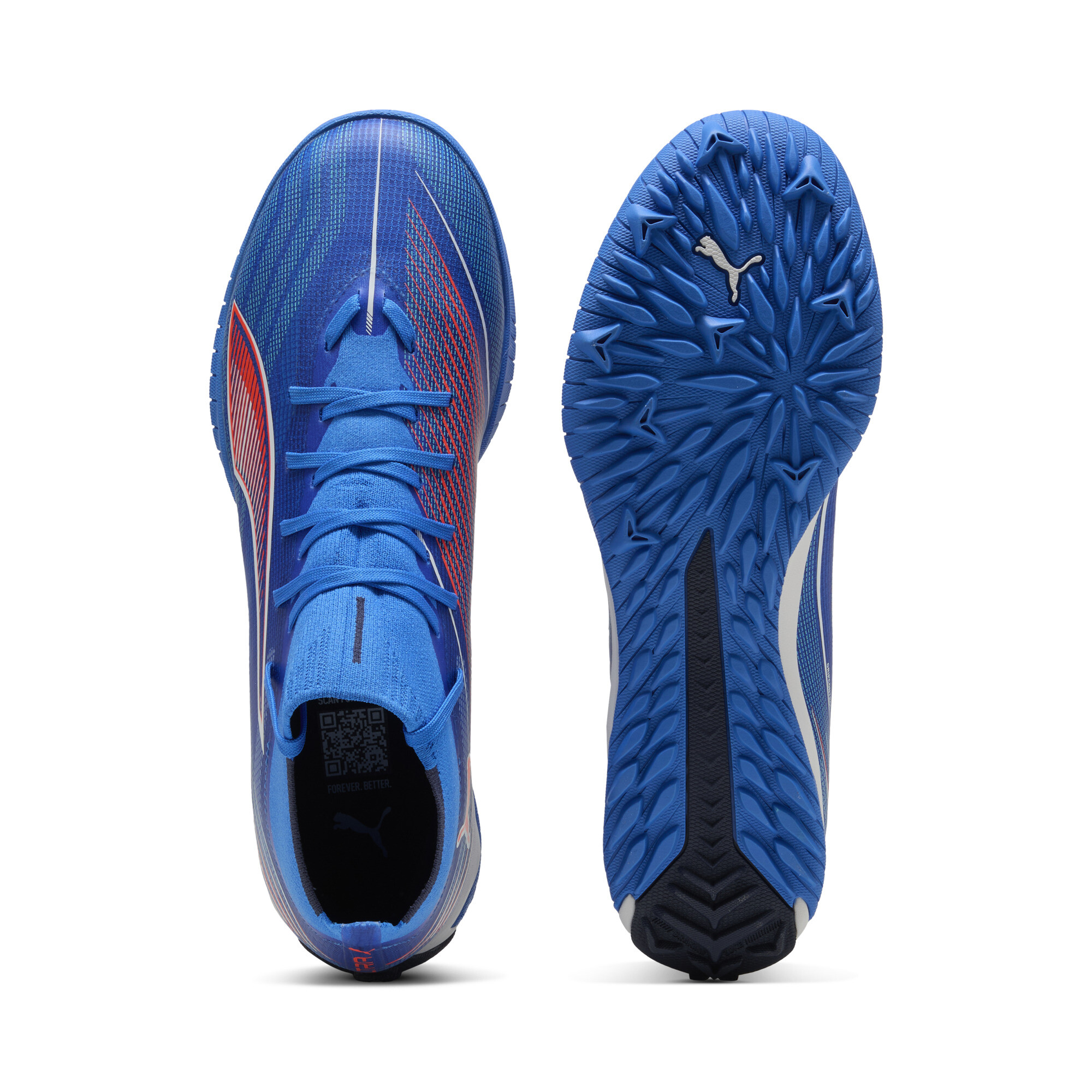 PUMA ULTRA 6 MATCH+ TT uniseks voetbalschoenen, Blauw/Rood/Wit, Maat 42 thumbnail 4
