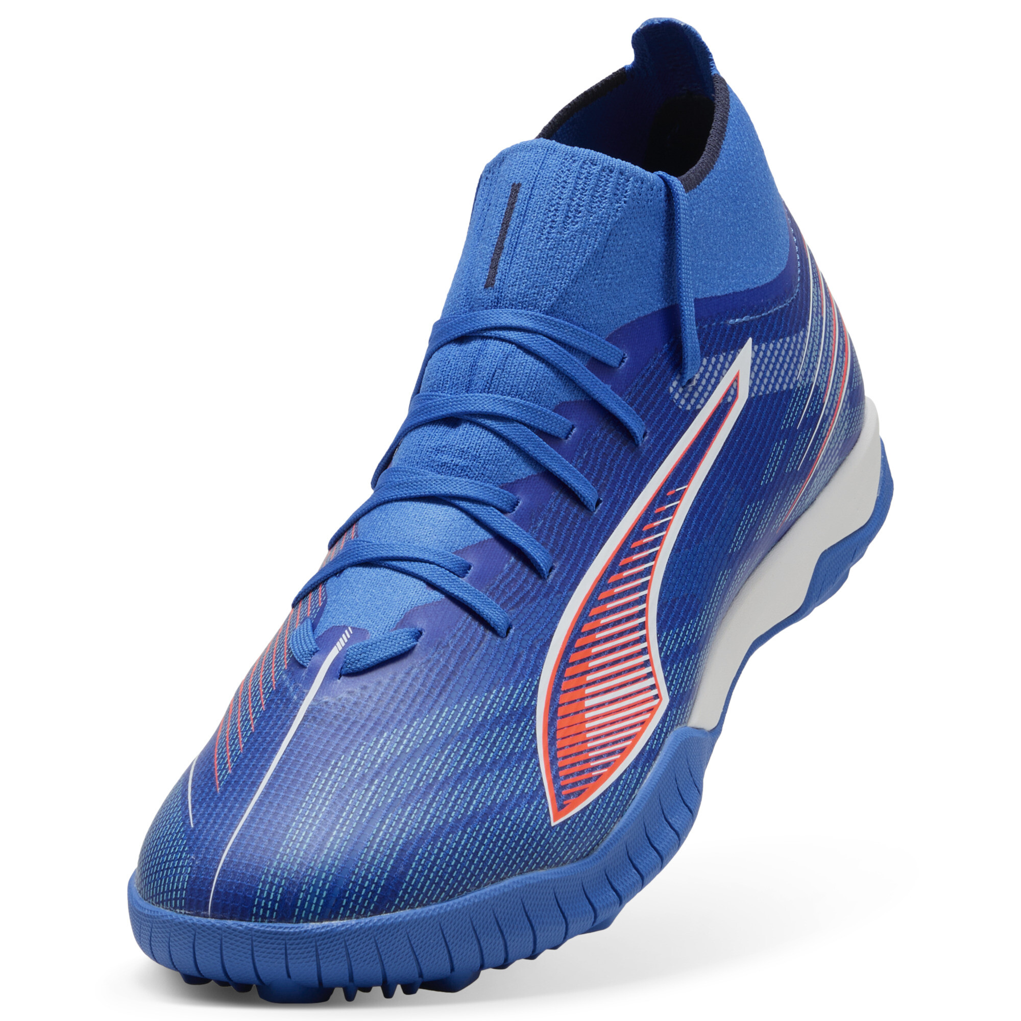 PUMA ULTRA 6 MATCH+ TT uniseks voetbalschoenen, Blauw/Rood/Wit, Maat 42 thumbnail 2