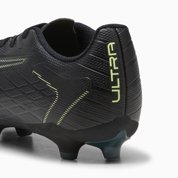 ULTRA 6 PLAY FG/AG Football Boots Unisex, PUMA Black-Fizzy Light-Green Terrain, large-ZAF