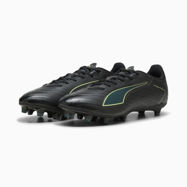 ULTRA 6 PLAY FG/AG Football Boots Unisex, PUMA Black-Fizzy Light-Green Terrain, large-ZAF