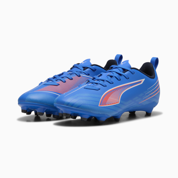 ULTRA 6 PLAY FG/AG Football Boots Youth, Ultra Blue-PUMA White-Glowing Red, large-ZAF