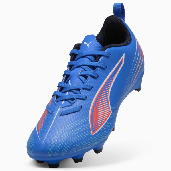 ULTRA 6 PLAY FG/AG Football Boots Youth, Ultra Blue-PUMA White-Glowing Red, large-ZAF