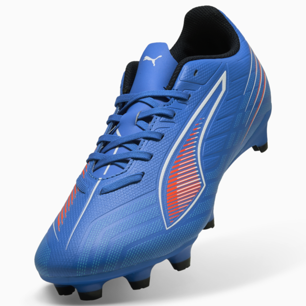 Tacos de fútbol ULTRA 6 PLAY FG/AG para mujer, Ultra Blue-PUMA White-Glowing Red, large-MEX