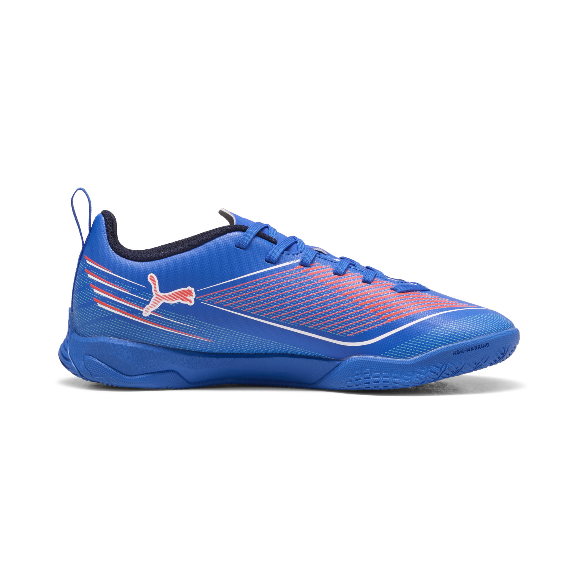 PUMA ULTRA 6 PLAY futsalschoenen, Blauw/Rood/Wit, Maat 35 thumbnail 3