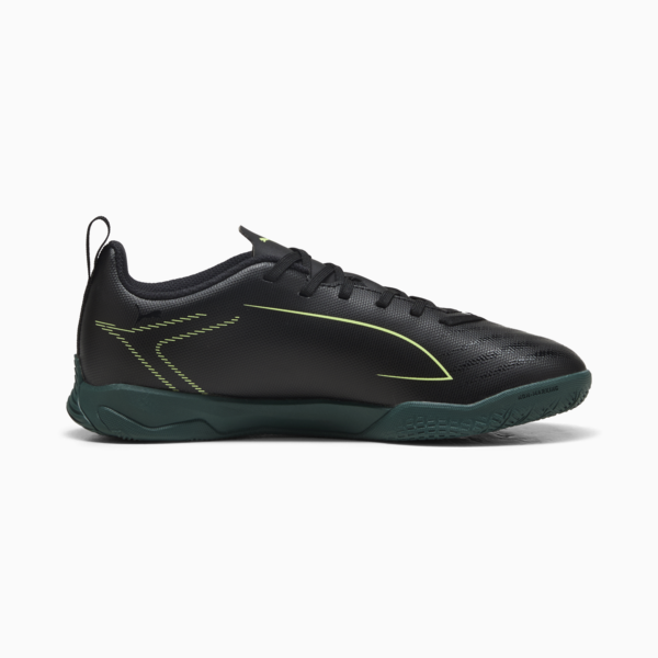 Tacos de fútbol FUTURE 6 PLAY para adolescentes, PUMA Black-Fizzy Light-Green Terrain, large-MEX