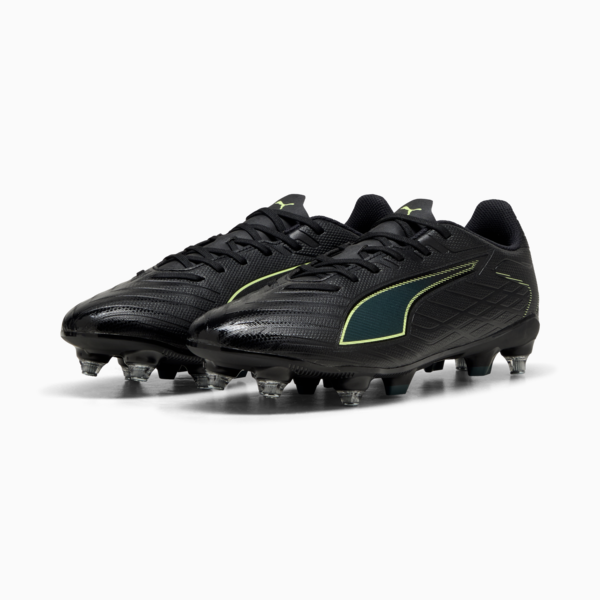 ULTRA 6 PLAY MxSG Football Boots Unisex, PUMA Black-Fizzy Light-Green Terrain, large-ZAF