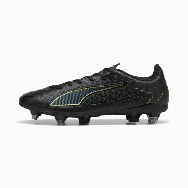 ULTRA 6 PLAY MxSG Football Boots Unisex, PUMA Black-Fizzy Light-Green Terrain, large-ZAF