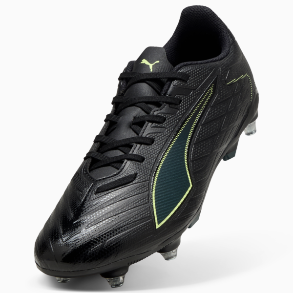 ULTRA 6 PLAY MxSG Football Boots Unisex, PUMA Black-Fizzy Light-Green Terrain, large-ZAF
