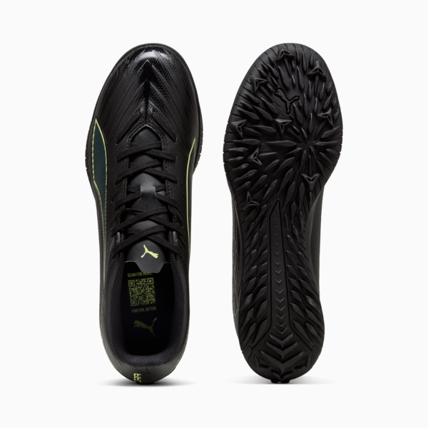 ULTRA 6 PLAY TT Football Boots Unisex, PUMA Black-Fizzy Light-Green Terrain, large-ZAF
