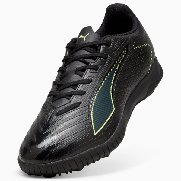 ULTRA 6 PLAY TT Football Boots Unisex, PUMA Black-Fizzy Light-Green Terrain, large-ZAF