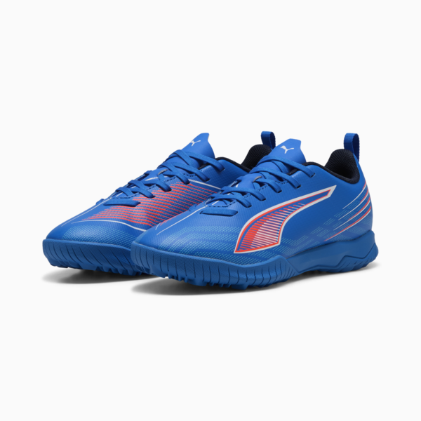ULTRA 6 PLAY TT Football Boots Youth, Ultra Blue-PUMA White-Glowing Red, large-ZAF