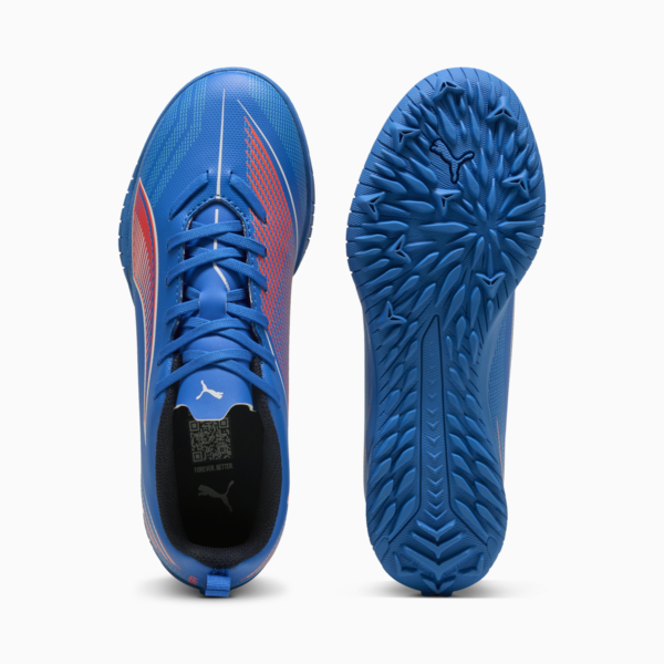 ULTRA 6 PLAY TT Football Boots Youth, Ultra Blue-PUMA White-Glowing Red, large-ZAF