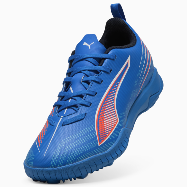 ULTRA 6 PLAY TT Football Boots Youth, Ultra Blue-PUMA White-Glowing Red, large-ZAF