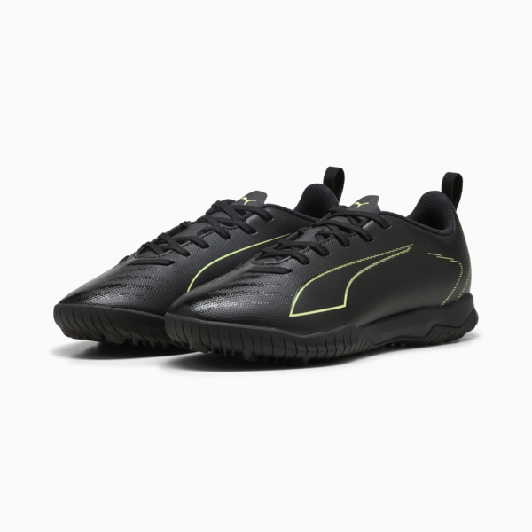 ULTRA 6 PLAY TT Football Boots Youth, PUMA Black-Fizzy Light-Green Terrain, large-ZAF