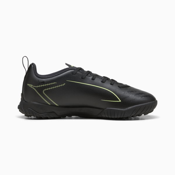 ULTRA 6 PLAY TT Football Boots Youth, PUMA Black-Fizzy Light-Green Terrain, large-ZAF