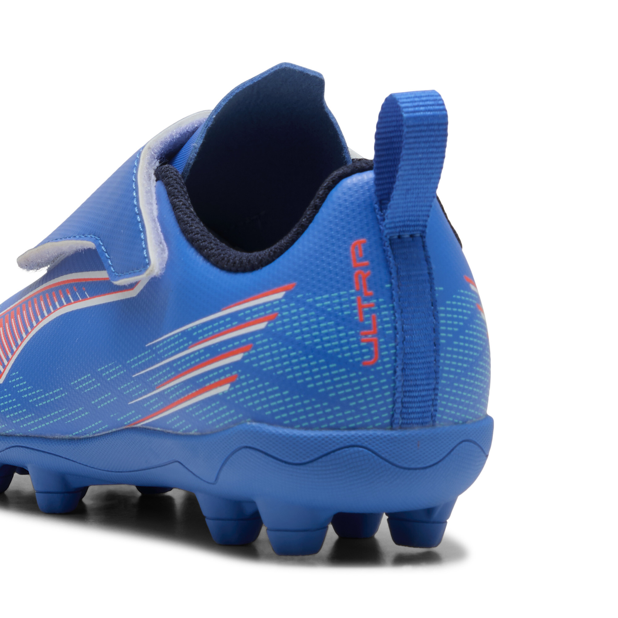 PUMA ULTRA 6 PLAY FG/AG voetbalschoenen, Blauw/Rood/Wit, Maat 31 thumbnail 5