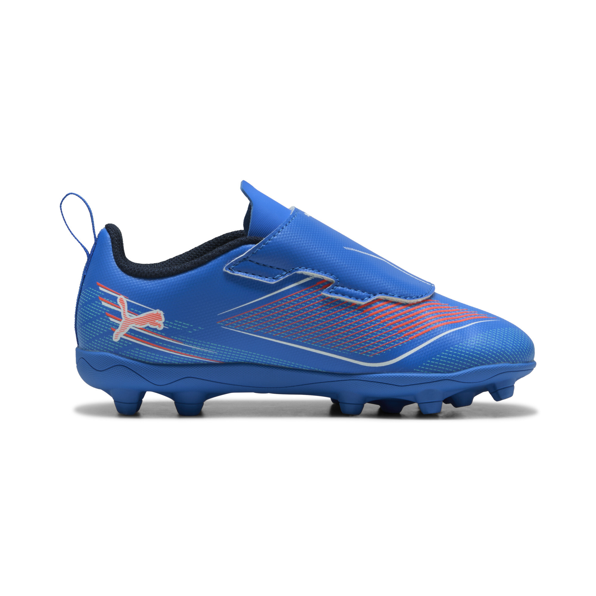 PUMA ULTRA 6 PLAY FG/AG voetbalschoenen, Blauw/Rood/Wit, Maat 31 thumbnail 3