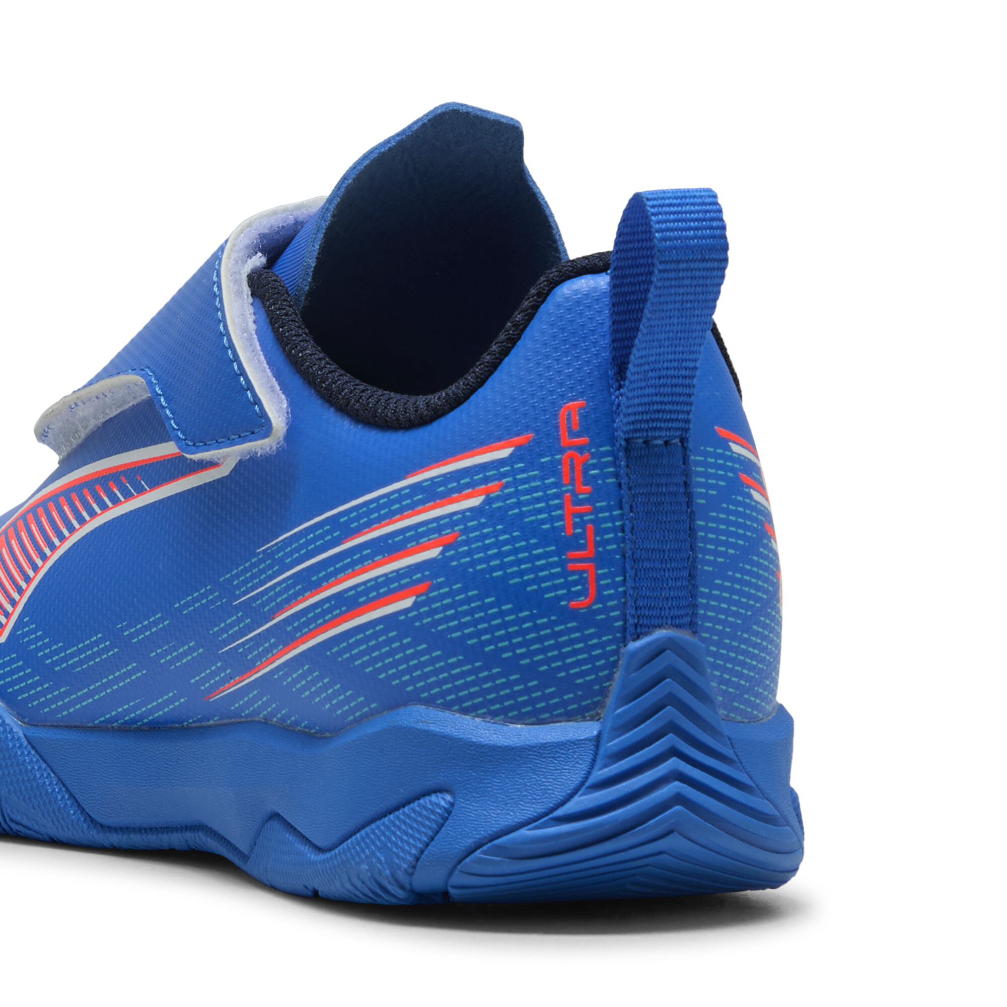 PUMA ULTRA 6 PLAY futsalschoenen, Blauw/Rood/Wit, Maat 35,5 thumbnail 5