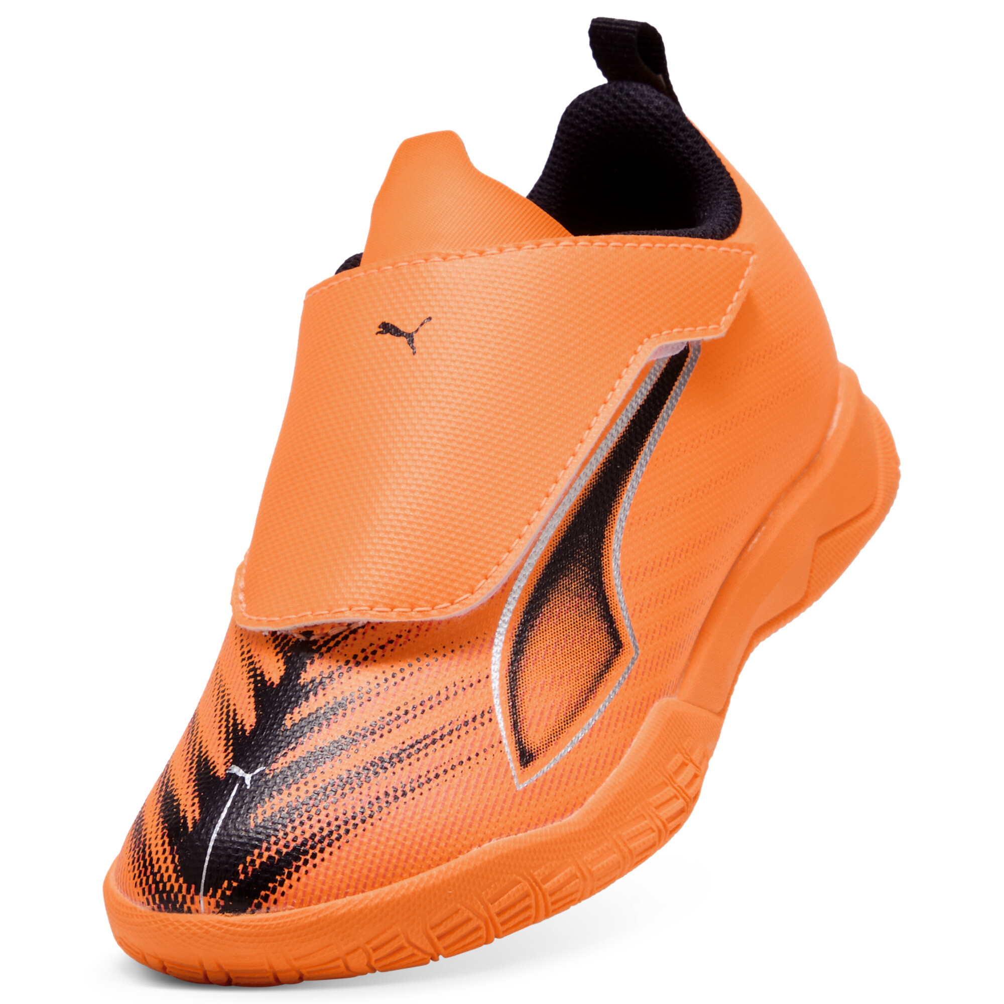 PUMA ULTRA 6 PLAY futsalschoenen, Zwart/Rood, Maat 27 thumbnail 2