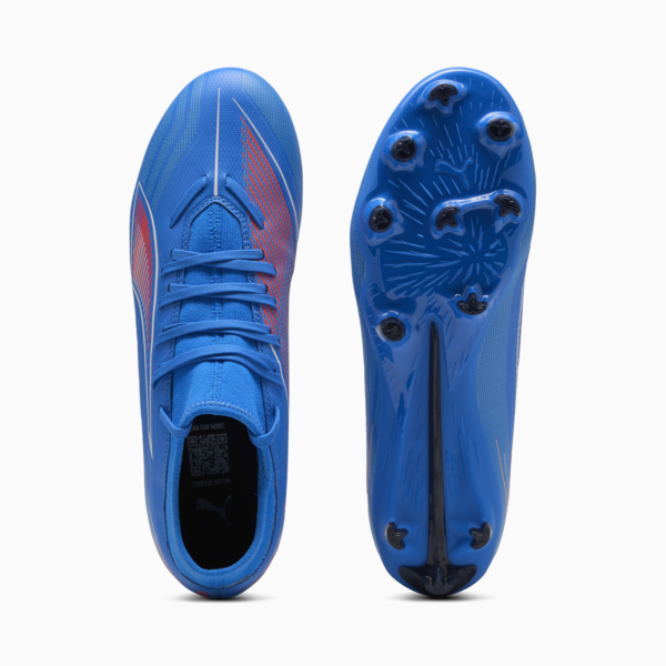 Tacos de fútbol ULTRA 6 PLAY FG/AG, Ultra Blue-PUMA White-Glowing Red, large-MEX