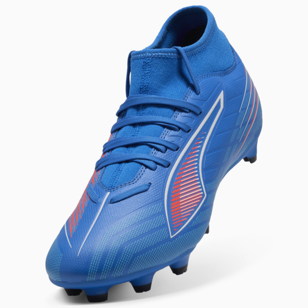 Tacos de fútbol ULTRA 6 PLAY FG/AG, Ultra Blue-PUMA White-Glowing Red, large-MEX
