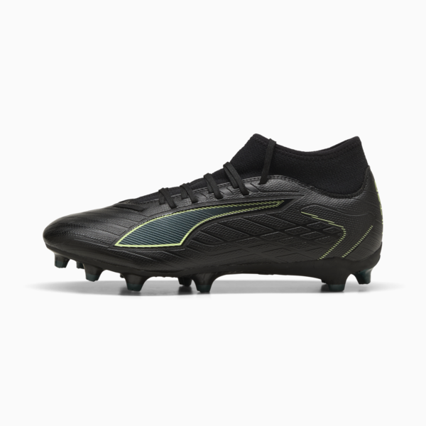 ULTRA 6 PLAY+ FG/AG Football Boots Unisex, PUMA Black-Fizzy Light-Green Terrain, large-ZAF