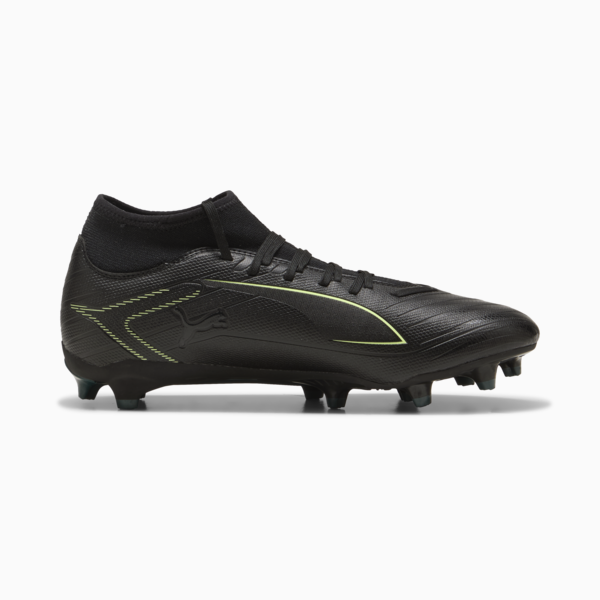 ULTRA 6 PLAY+ FG/AG Football Boots Unisex, PUMA Black-Fizzy Light-Green Terrain, large-ZAF