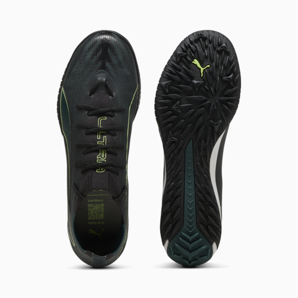 Tacos de fútbol ULTRA 6 PRO CAGE TT, PUMA Black-Fizzy Light-Green Terrain, large-MEX