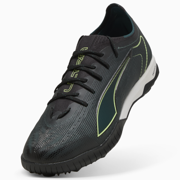 Tacos de fútbol ULTRA 6 PRO CAGE TT, PUMA Black-Fizzy Light-Green Terrain, large-MEX