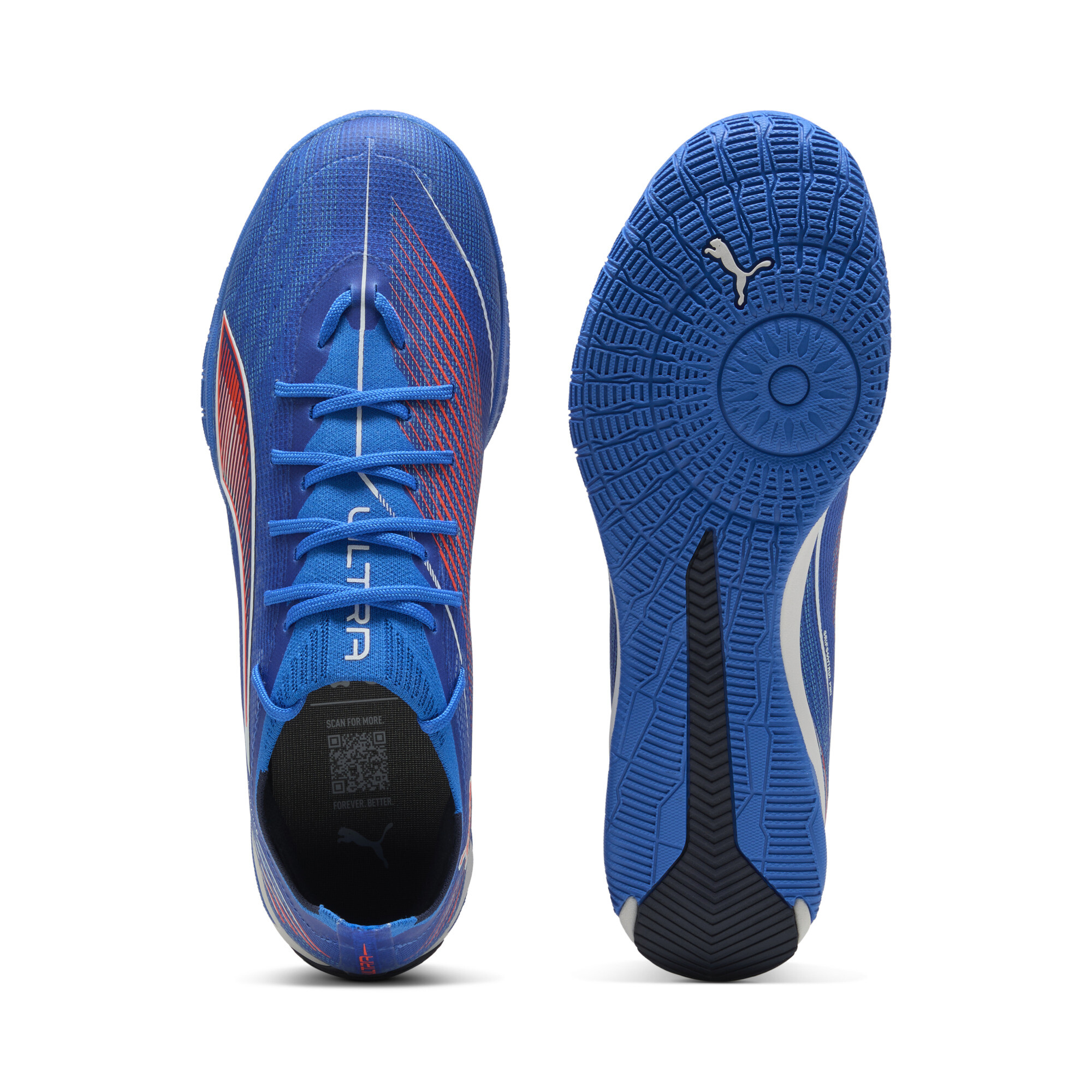 PUMA ULTRA 6 PRO COURT futsalschoenen uniseks, Blauw/Rood/Wit, Maat 44,5 thumbnail 4
