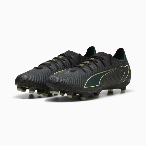 ULTRA 6 PRO FG/AG Football Boots Unisex, PUMA Black-Fizzy Light-Green Terrain, large-ZAF