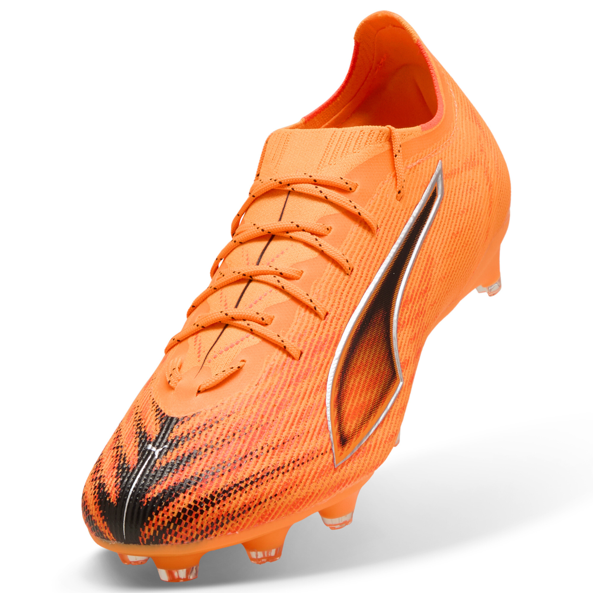 PUMA ULTRA 6 PRO FG/AG voetbalschoenen uniseks, Zwart/Rood, Maat 44,5 thumbnail 2