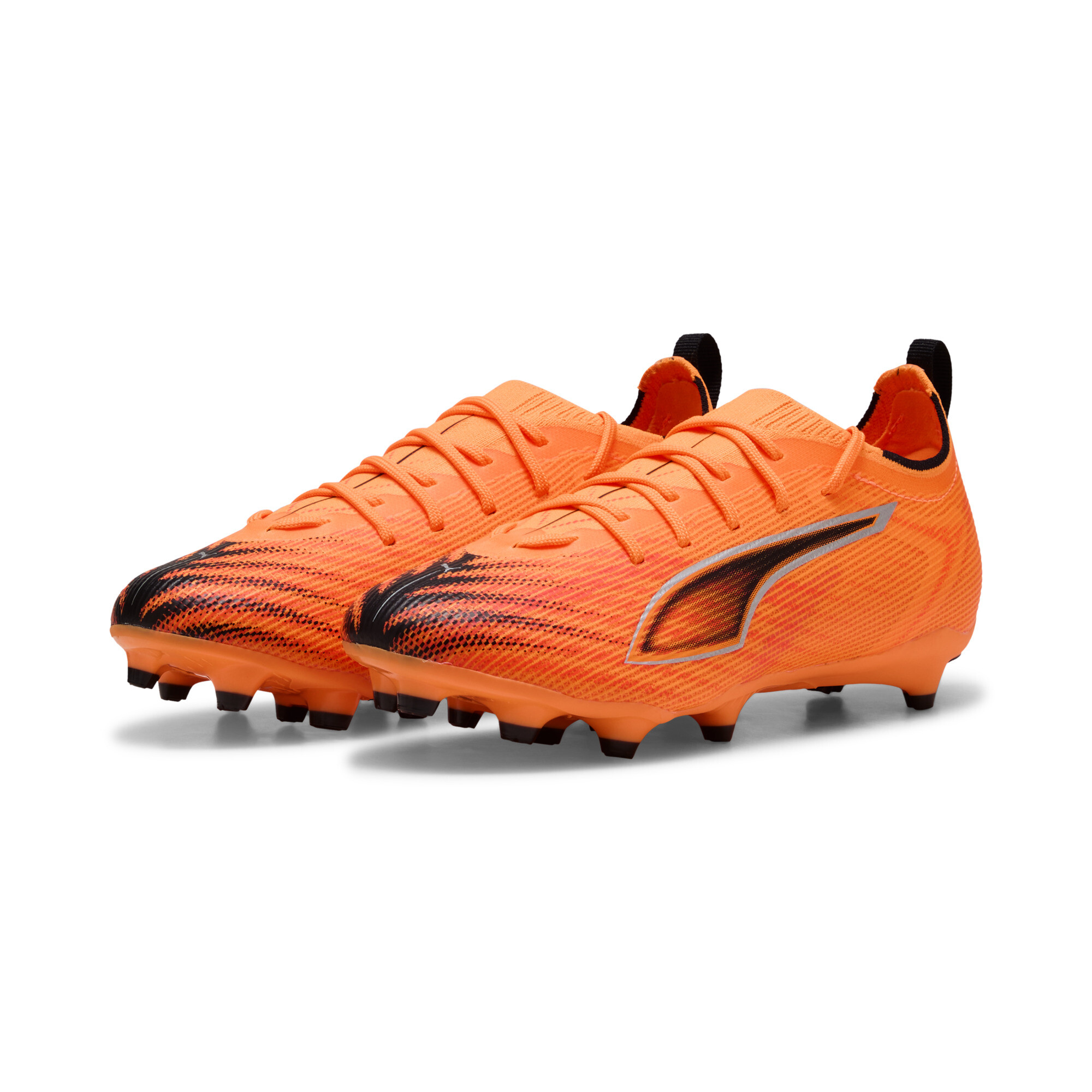 PUMA ULTRA 6 PRO FG/AG voetbalschoenen, Zwart/Rood, Maat 33 thumbnail 6