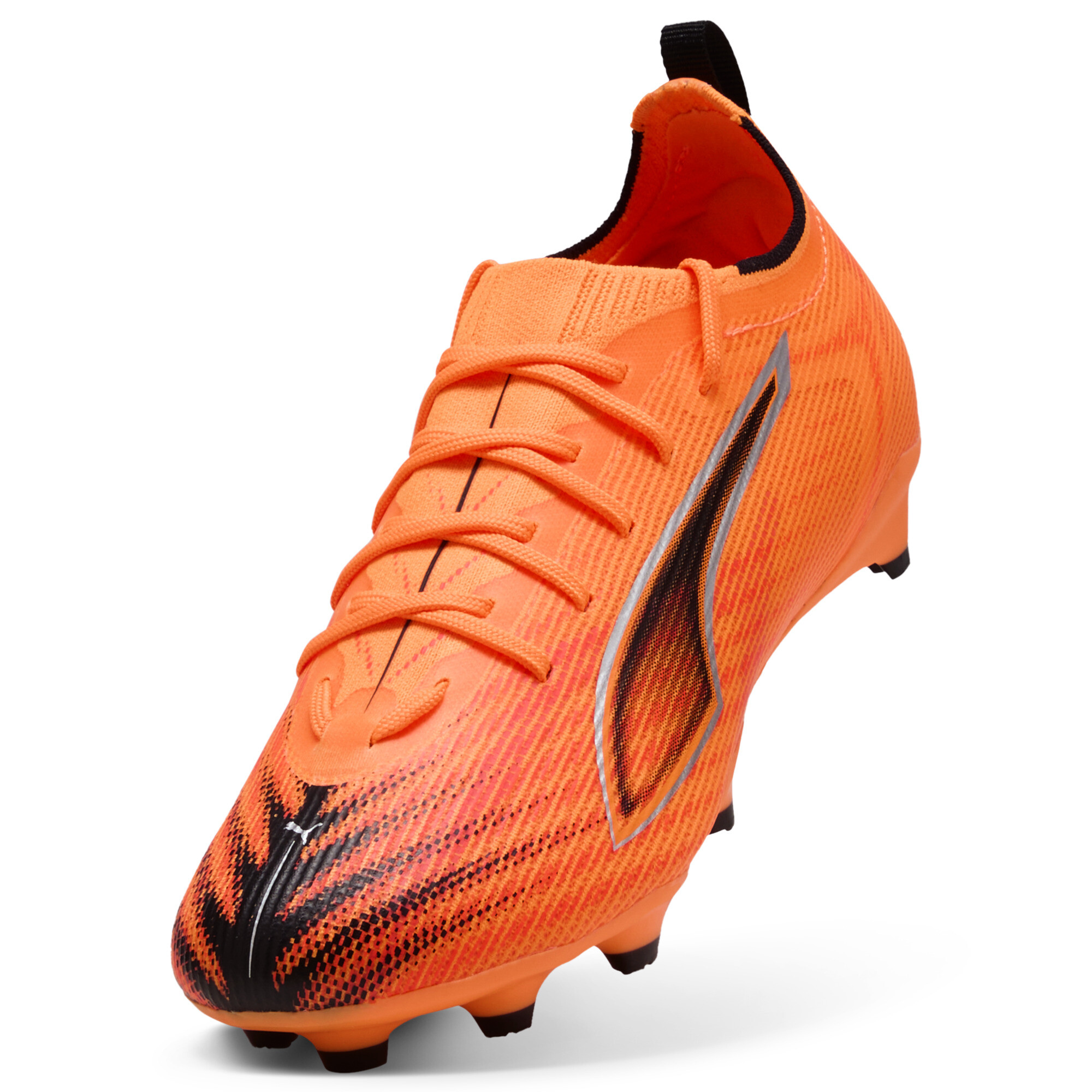 PUMA ULTRA 6 PRO FG/AG voetbalschoenen, Zwart/Rood, Maat 33 thumbnail 2
