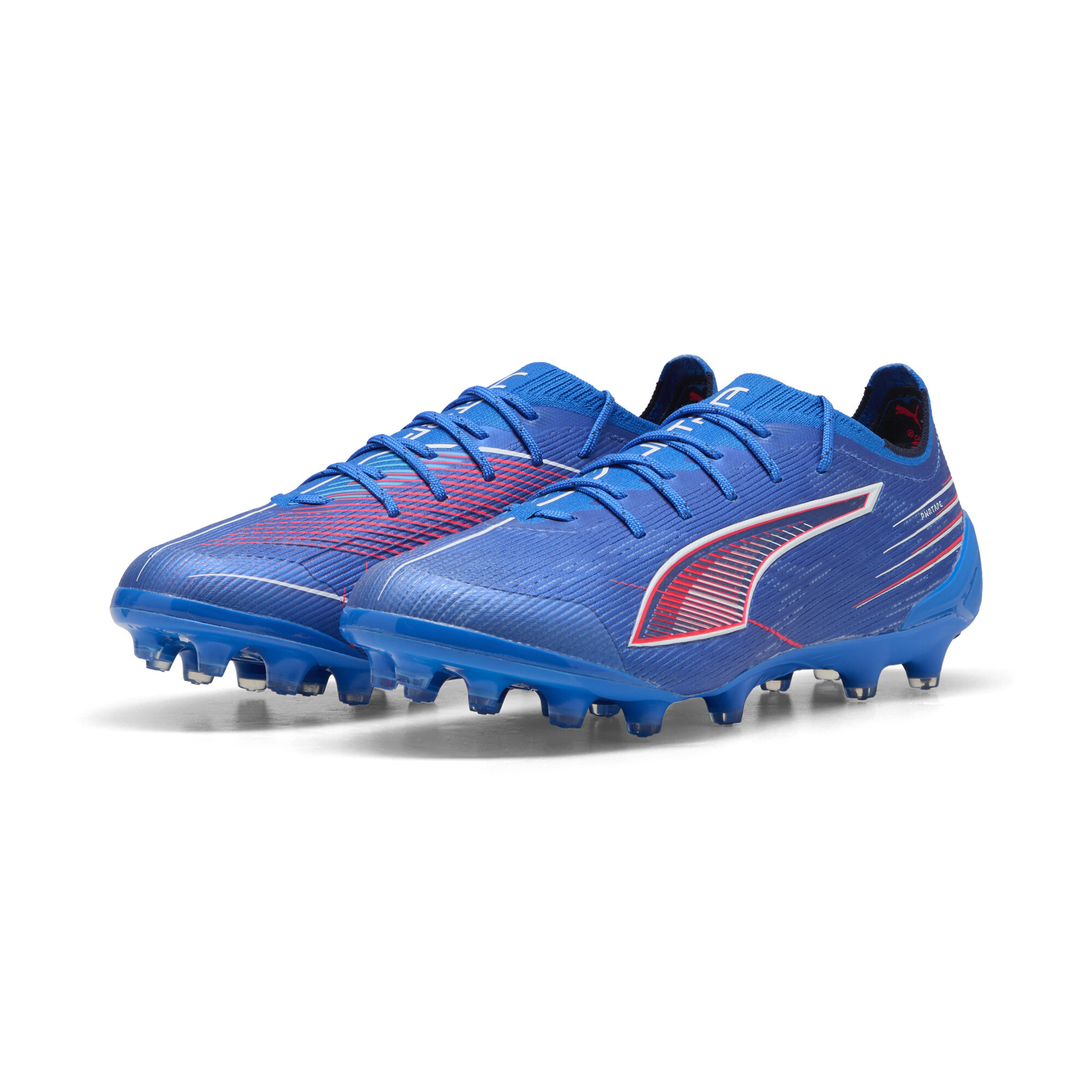 PUMA ULTRA 6 ULTIMATE AG uniseks voetbalschoenen, Blauw/Rood/Wit, Maat 43 thumbnail 6