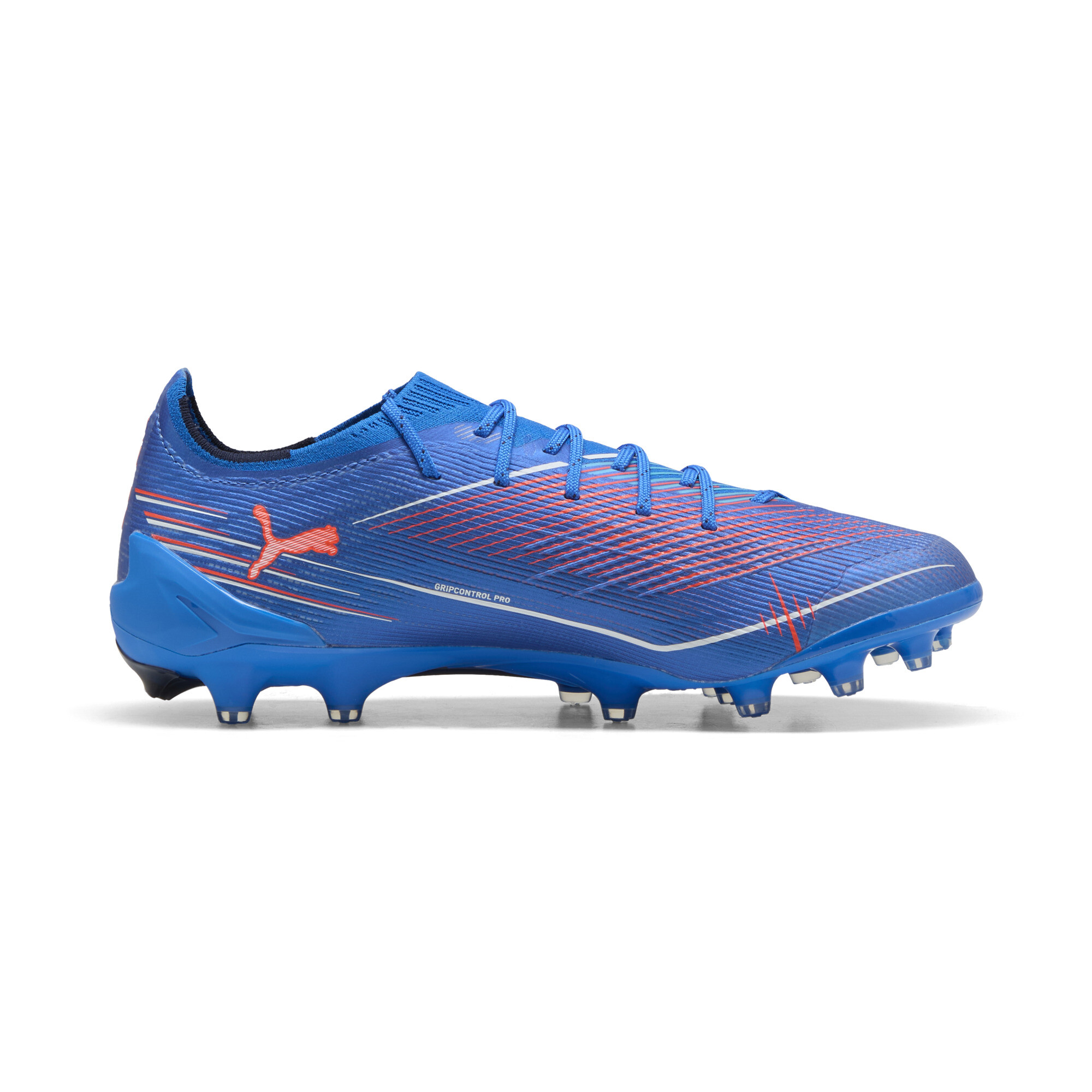 PUMA ULTRA 6 ULTIMATE AG uniseks voetbalschoenen, Blauw/Rood/Wit, Maat 43 thumbnail 3