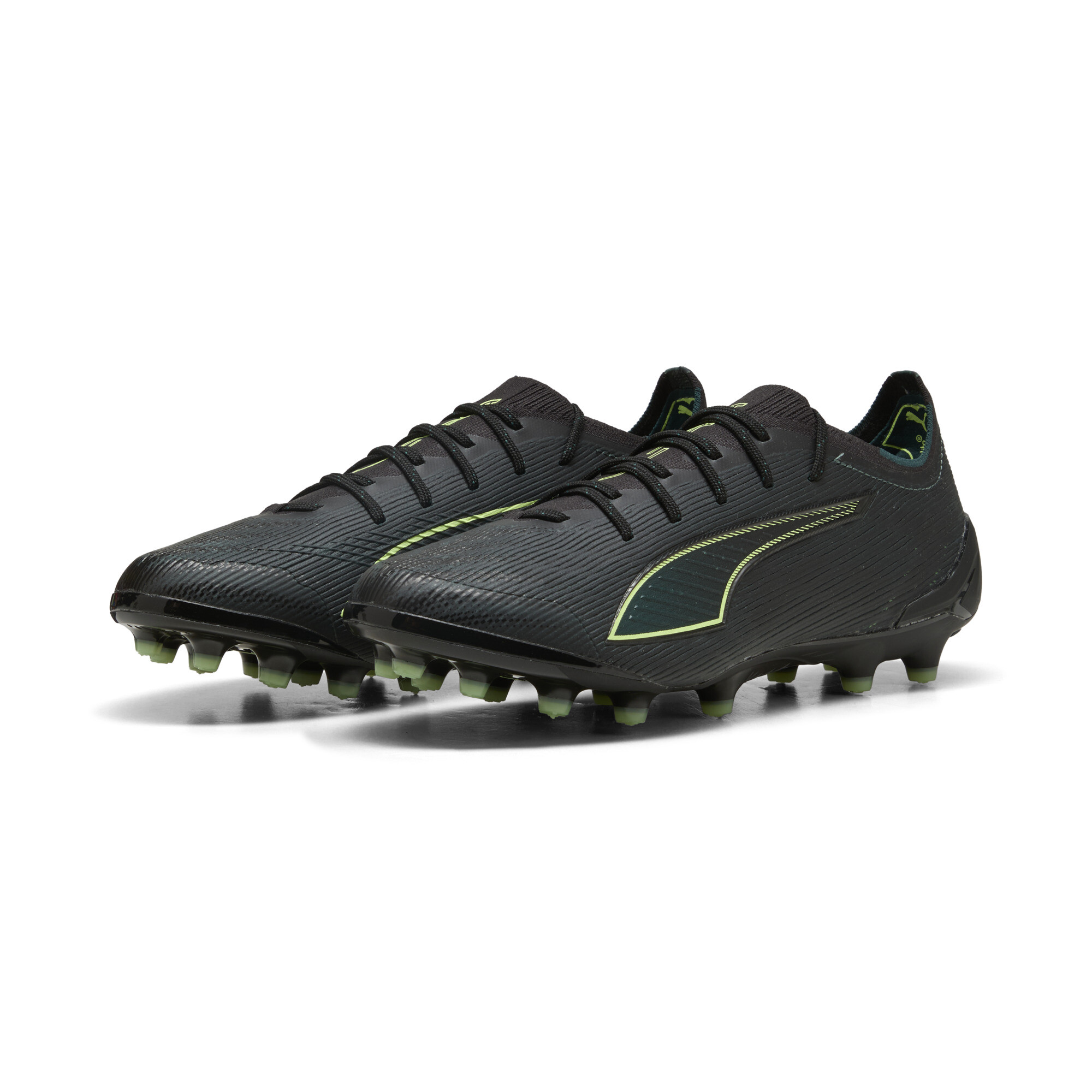 PUMA ULTRA 6 ULTIMATE AG uniseks voetbalschoenen, Groen/Zwart, Maat 44 thumbnail 6