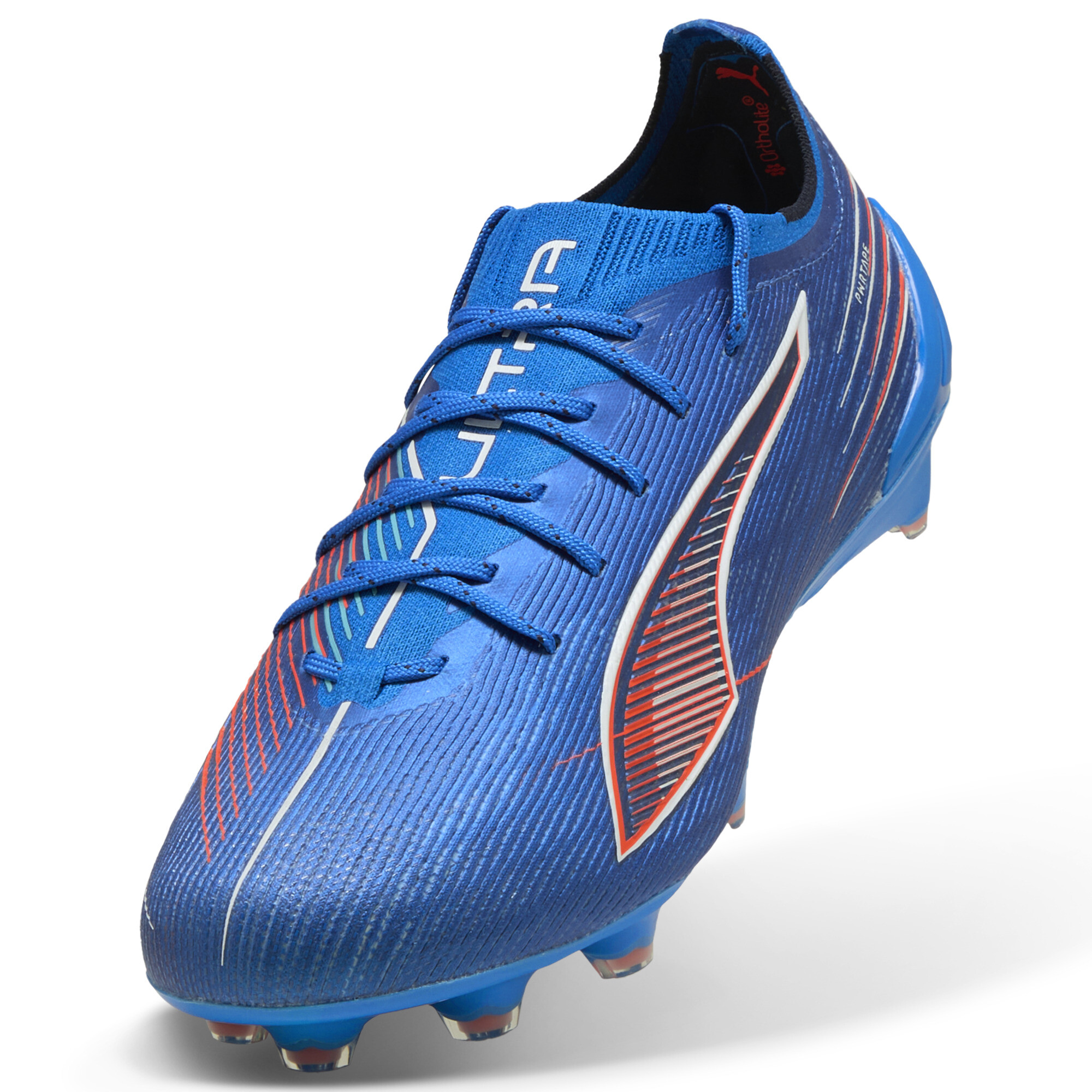 PUMA ULTRA 6 ULTIMATE FG uniseks voetbalschoenen, Blauw/Rood/Wit, Maat 44 thumbnail 3
