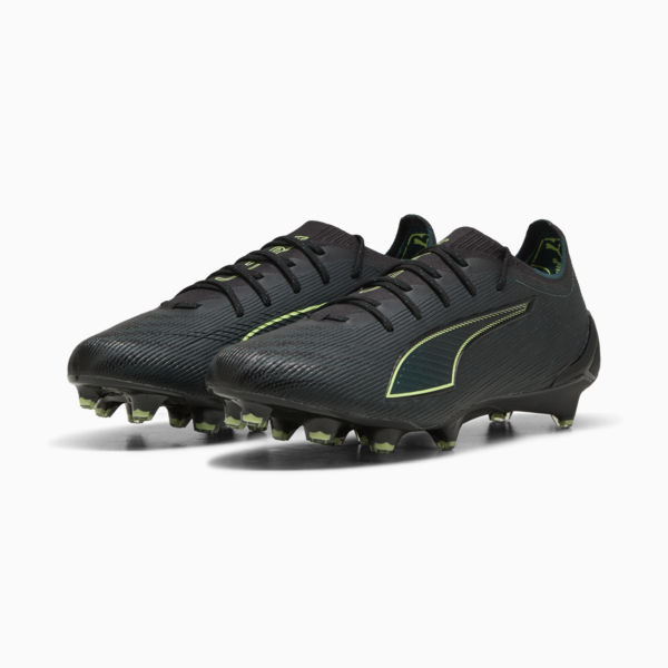 ULTRA 6 ULTIMATE FG Football Boots Unisex, PUMA Black-Fizzy Light-Green Terrain, large-ZAF