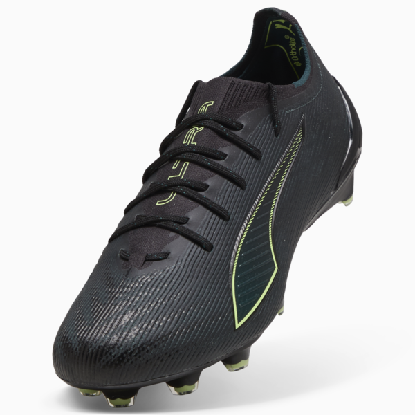 ULTRA 6 ULTIMATE FG Football Boots Unisex, PUMA Black-Fizzy Light-Green Terrain, large-ZAF